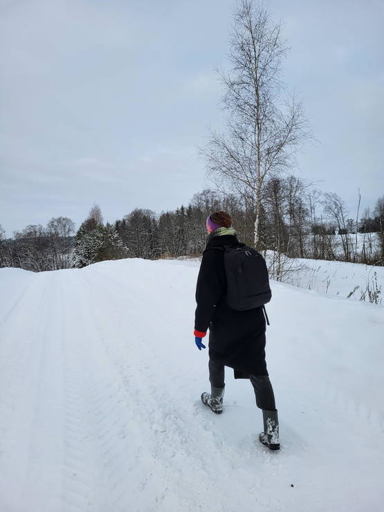 Wandeling naar de auto