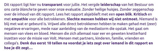 9. De commissie werkt onafhankelijk, maar het Bestuur bepaalt wat er online komt 9. De commissie werkt onafhankelijk, maar het Bestuur bepaalt wat er online komt
