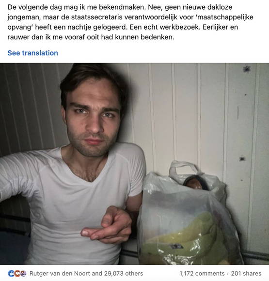 U binnenkort maar dan geen staatssecretaris en ook niet undercover