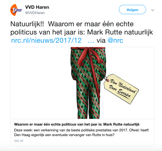 ... En de hele rij applaudisseerde