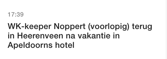 Gedoe bij NOS Sport. Maar koppen maken kunnen ze wel Gedoe bij NOS Sport. Maar koppen maken kunnen ze wel