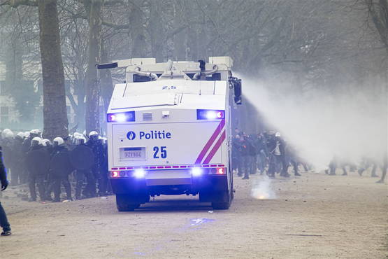 Gewoon deze dus. (Coronademonstratie 23 januari 2022, Brussel)