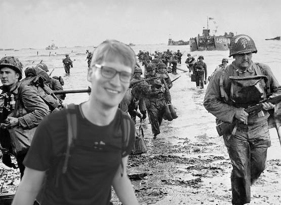 Ronald werd vier weken geleden vader, maar hij ging toch gewoon naar Iwo Jima