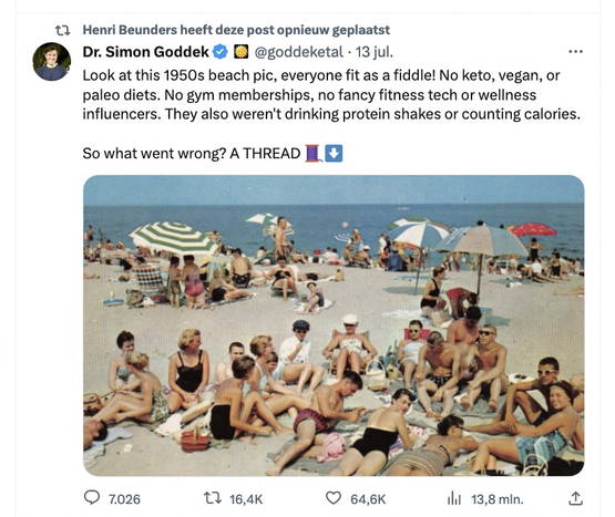 Bonuspica: Henri Beunders RT't draadje van TOTALE GEK