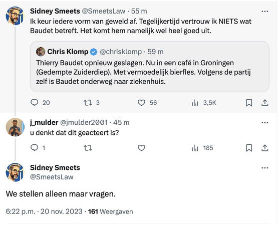 ONDERTUSSEN: Sidney Smeets stelt alleen maar vragen