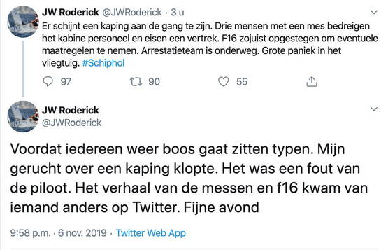 "Mijn tweet klopt"