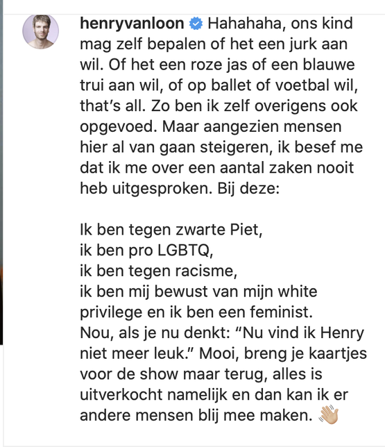 Nee, dan die dappere Henry van Loon