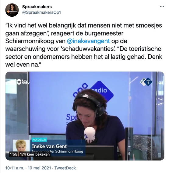 Denk zelf eens na, burgemeester