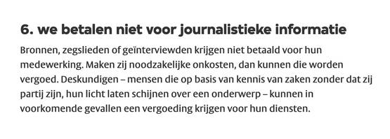 Journalistieke principes VPRO