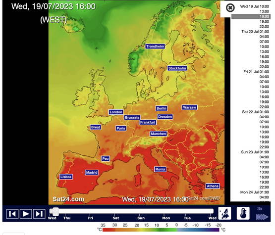 EN DAN NU: Het weer voor Europa, vandaag om 16u