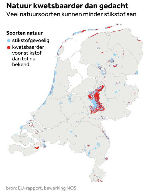 Nieuwe stikstofkaart des doods