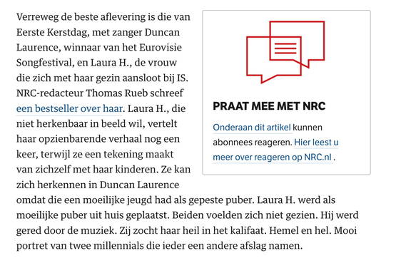 UPDATE - GEEN SATIRE: NRC zag 'mooi portret' van 'moeilijke puber'