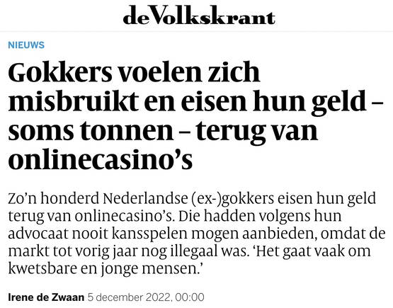 Ondertussen op de voorpagina