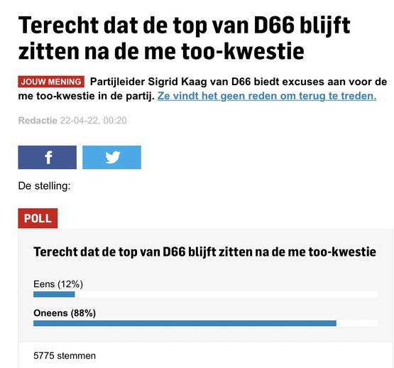 Kaag over Hamer: