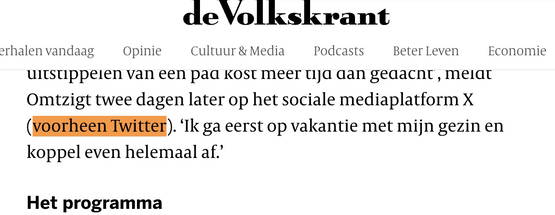 Voorheen Twitter