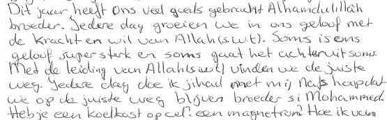 "Iedere dag jihad" (en heb je een koelkast met magnetron?)