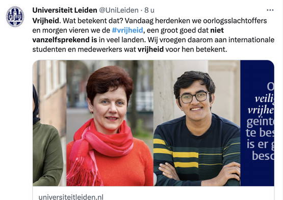 Vrijheid is niet vanzelfsprekend