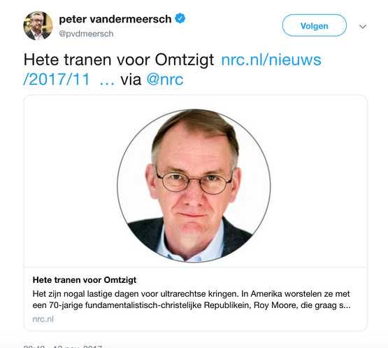 ... En de hele rij applaudisseerde