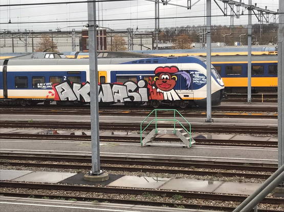 Treinspot in Utrecht