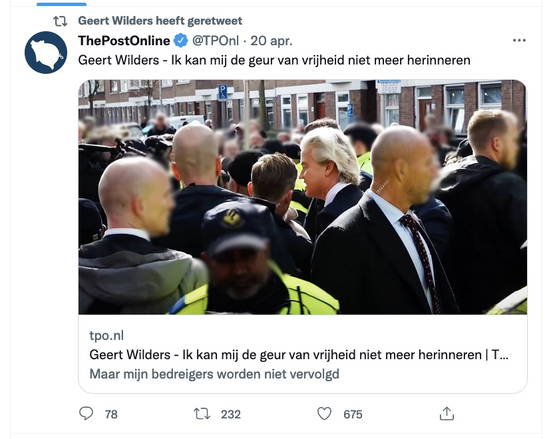 Toepasselijke pinned tweet wel