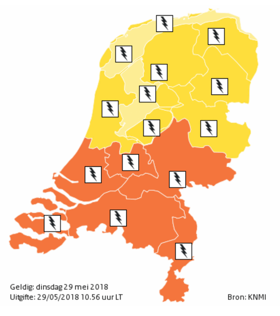 UPDATE: CODE ORANJE VOOR HET ZUIDEN