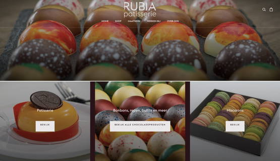 De mooiste én lekkerste lekkernijen bestelt u bij RUBIA patisserie 