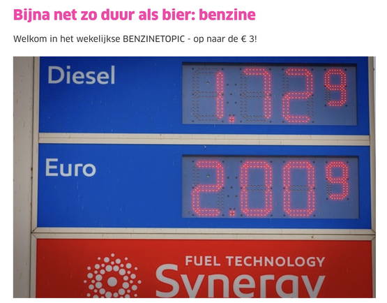 Hisorisch screenshot uit tijd dat we dachen dat 2,009 euro DUUR was