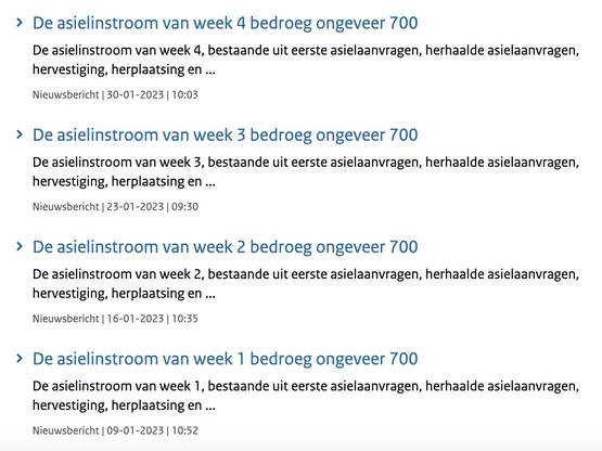 Update: Asielinstroom Week 4. Gewoon weer 700 hoor