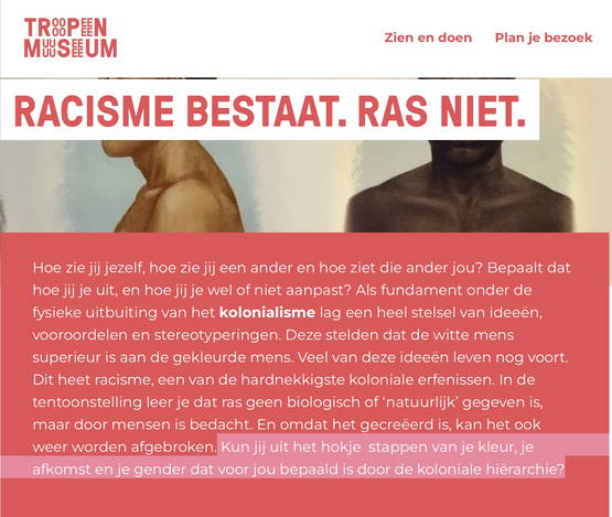 Kleur van je kudt ook al de schuld van kolonialisme