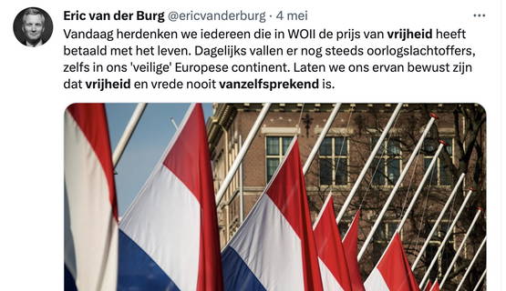 Vrijheid is niet vanzelfsprekend