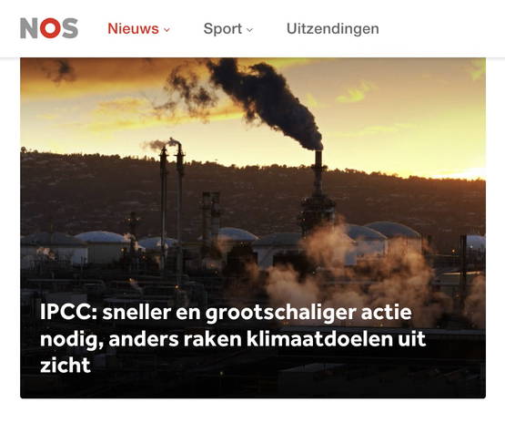 Schoorsteen rookt bij de NOS Schoorsteen rookt bij de NOS