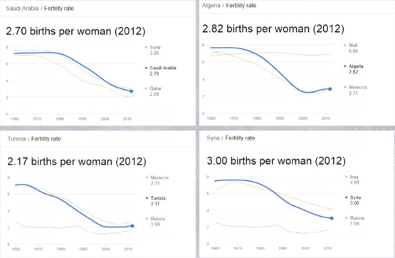 De Arabische baby boom is voorbij