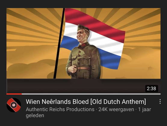 Koenraad siert ook een neonazi-kanaal op YT